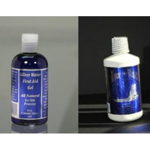 Silver Water Gel + 5 Bottles of Silver Water Pathogen Killer